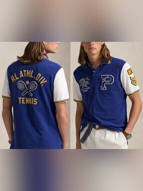Polo Ralph Lauren Men's Logo & Patches Tennis City League Size Small NWT